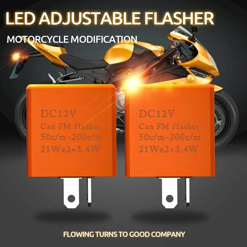 2pin motocyklové LED relé LED relé nastaviteľná frekvencia blinkerového blinkerového relé signálu pre relé pre motorky pre motorky