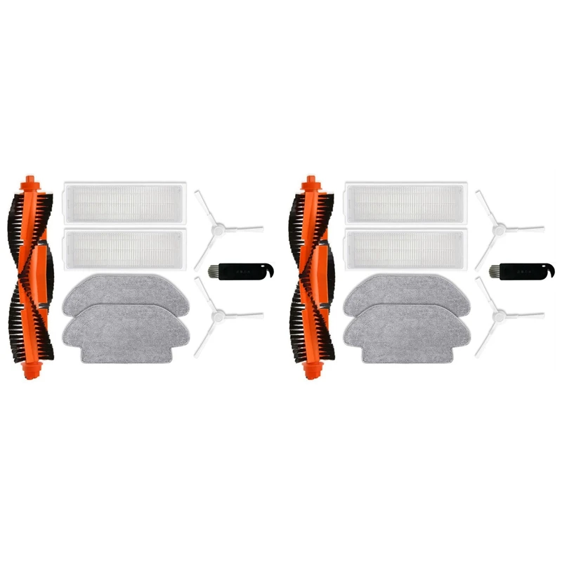 2set pre Xiaomi Robot vákuum S10 S12 B106GL Hlavná bočná kefka Hepa filter
