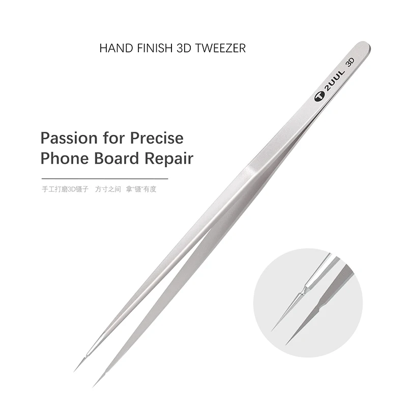 2UUL 3D ručné pinzety pre presnú údržbu telefónu Flying Wire Spot Welding Tweezer Tin IC Chip Micro Opravy kliešte