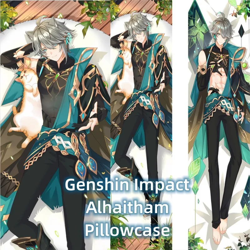 2way/wt anime hra Genshin Impact Dakimakura Alhaitham Arataki Itto Nahida Wanderer Dehya vankúš Objímanie vankúša tela vankúš