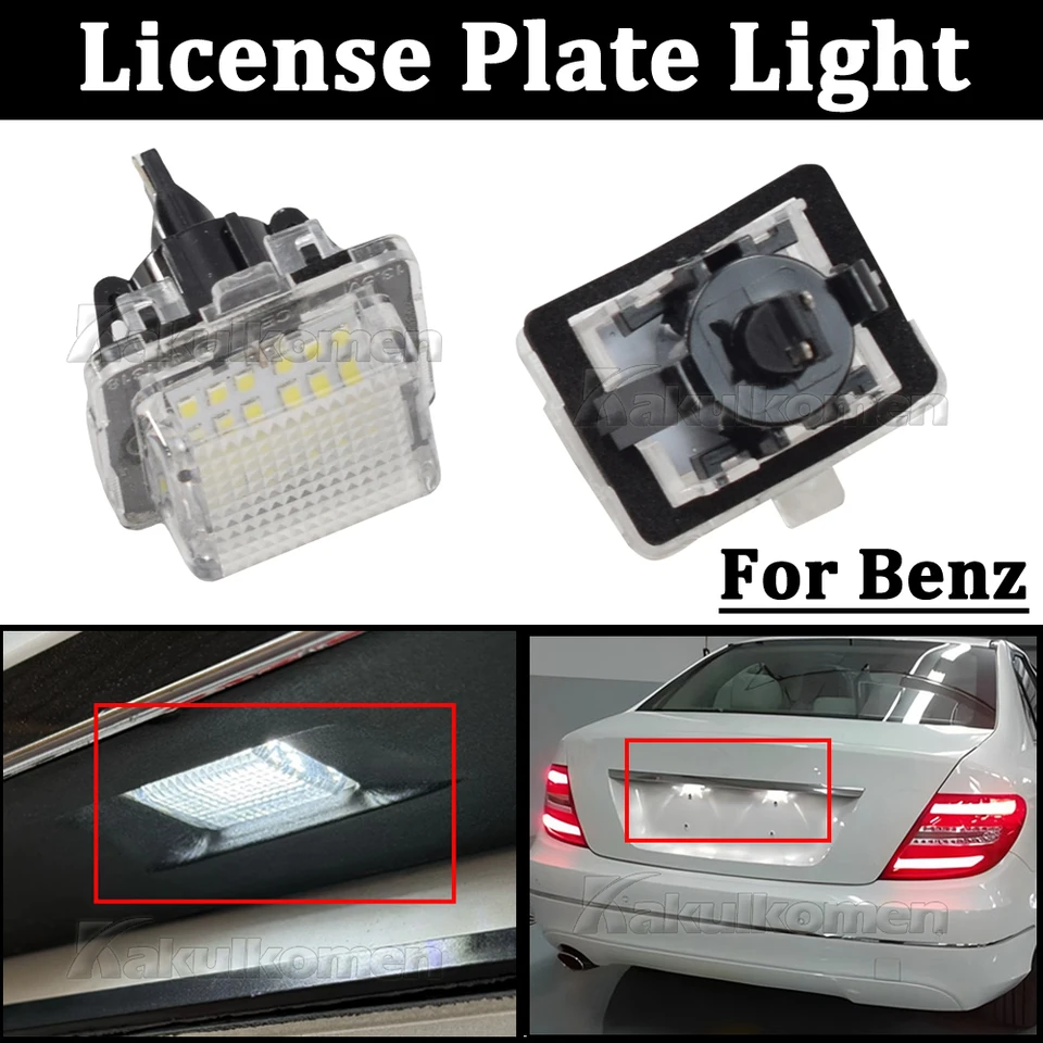 2x 12V 6500K LED LED LIGISTICKÁ DOPATOVÁ ZÁKLADNÁ LAMPA ZADNÉ TACHELNÉ SVETLO pre Mercedes Benz CLE CL-CLASS W204 S204 W212 S212 C207 C216 W221