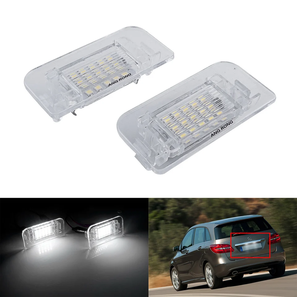 2x 15SMD LED licenčné licenčné štítok Svetlo pre Mercedes Benz B-Class W242 W246 11-19