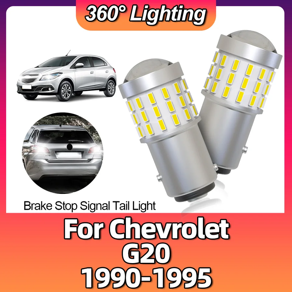 2x 3014 54SMD 1157 P21/5W BAY15D LED Car TACK TACH BRKOVAŤ BRZDA SVETLI SVETLI SVETLI PRE CHEVROLET G20 1990 1991 1992 1993 1994 1995 1995