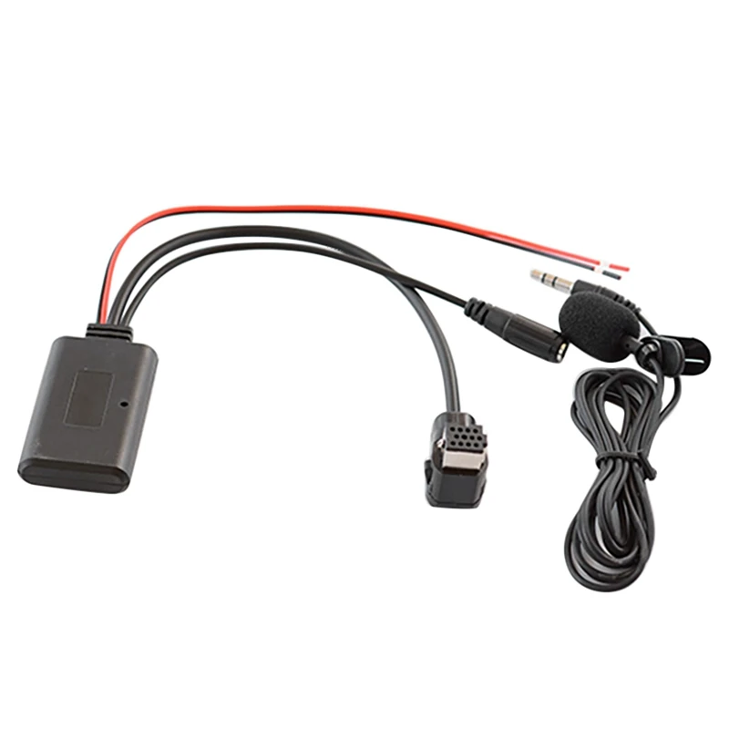 2x Car Bluetooth 5.0 Aux kábel mikrofón ručný mobilný telefón bezplatný volací adaptér pre Pioneer Radio IP-Bus P99 P01