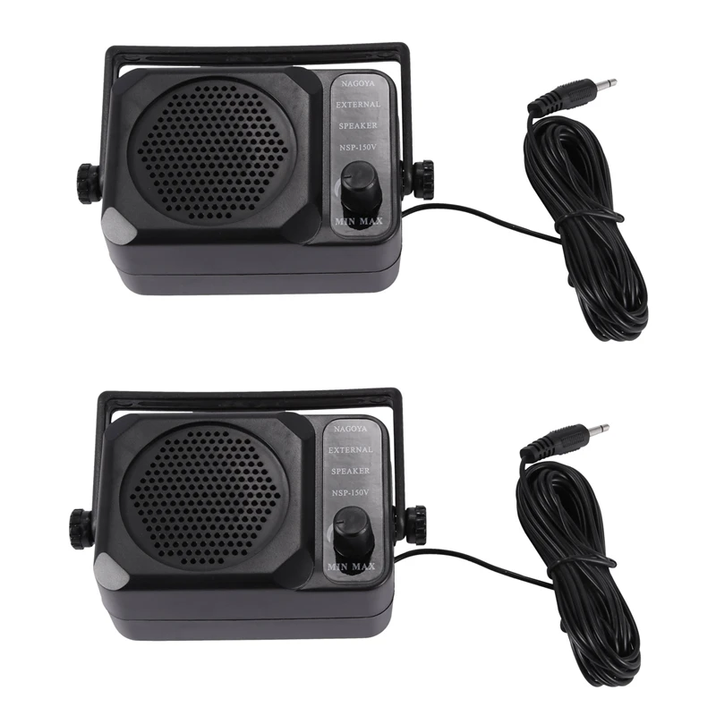 2x CB Radio MINI Externý reproduktor NSP-150V HAM pre HF VHF UHF HF Transceiver Car Radio Qyt KT8900 KT-8900