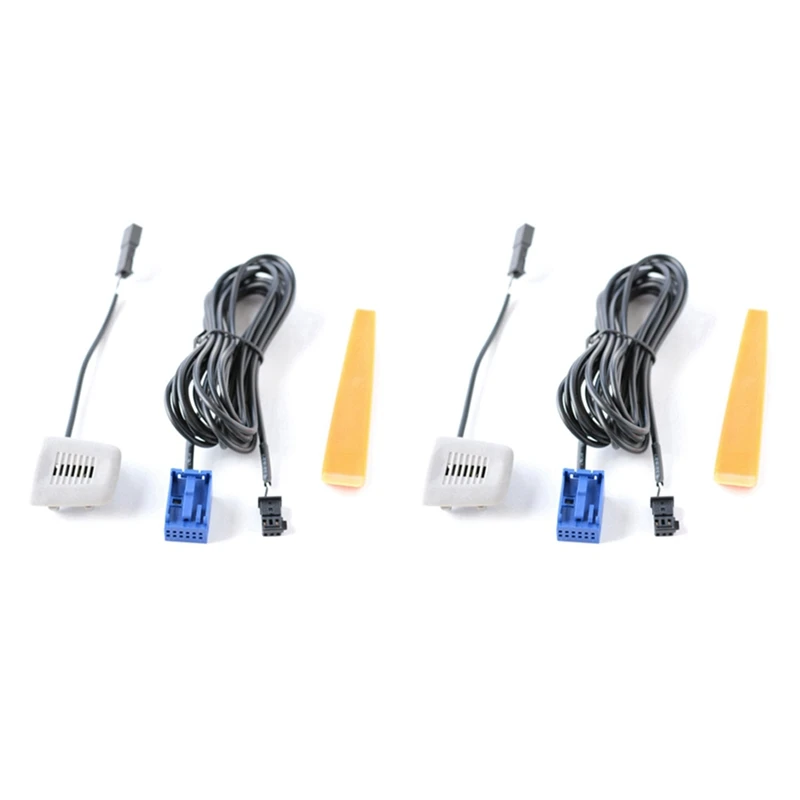 2x CD CD Changer Microfón Micro-Phone Bluetooth káblový adaptér pre BMW E90 E91 E92 E93