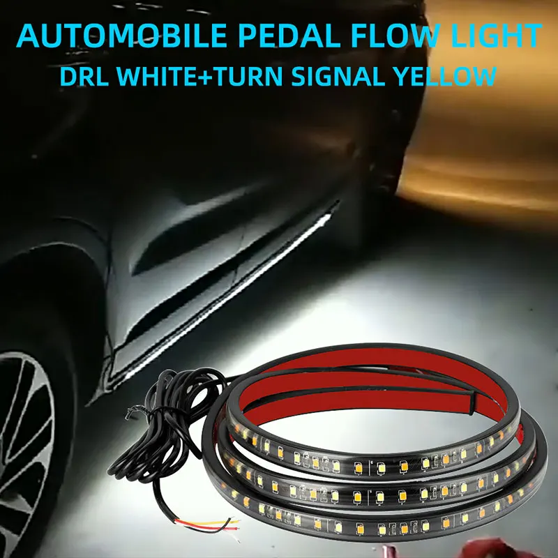 2x DRL LED denné svetlá Auto Vitajte svetlo pásik blikajúci výstražné varovanie proti kolízii Dvere Light Svetlové svetlá