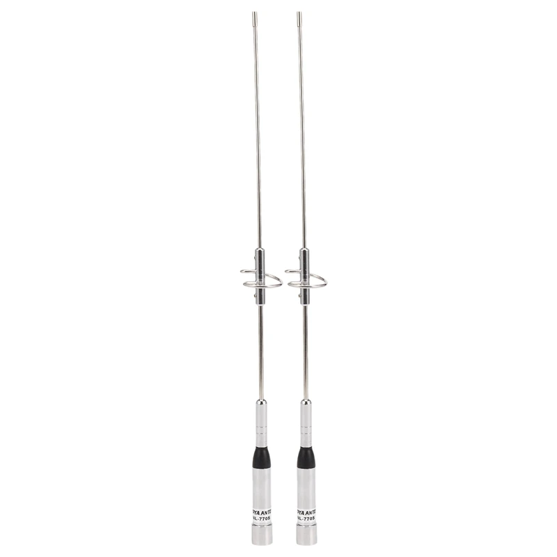 2x Dual Band Anténa UHF / VHF 144 / 430MHz 2,15 / 3,0DBI Vysoký zisk Amatérske mobilné auto rádio SL16 / UHF-J / M typ