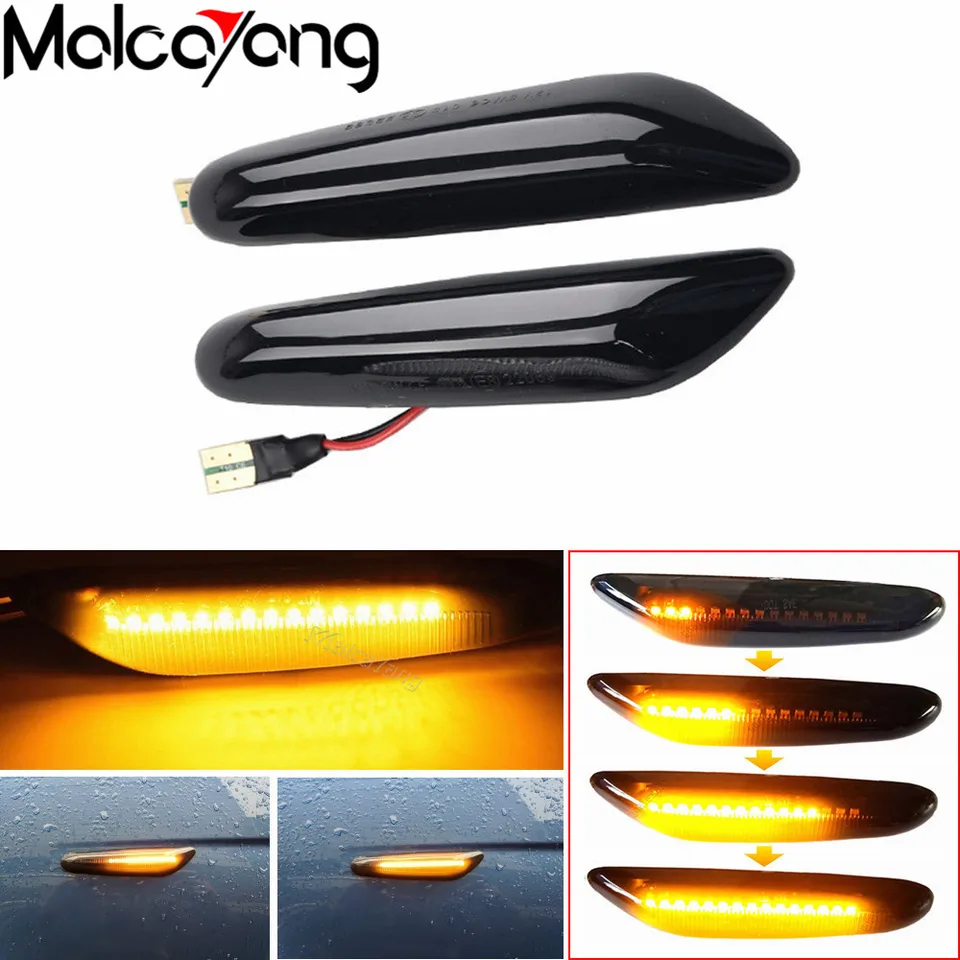 2x Dynamické signálne svetlo LED diódy LED pre BMW E60 E61 E90 E91 E87 E81 E83 E84 E88 E92 E93 E82 E46 1 3 5 SEIEL X1 X3