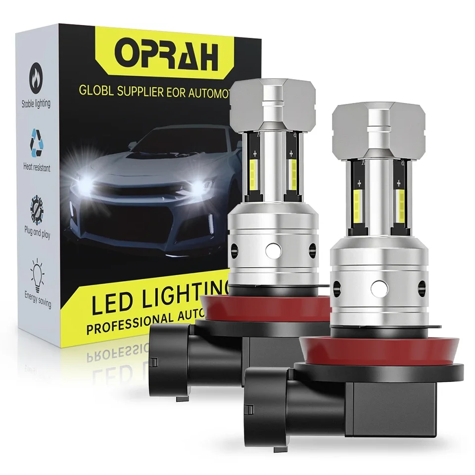 2x H4 LED svetlomet 1860 CPS LED žiarovky 12 čipy Vysoký výkon H7 H8 H9 H11 9005 9006