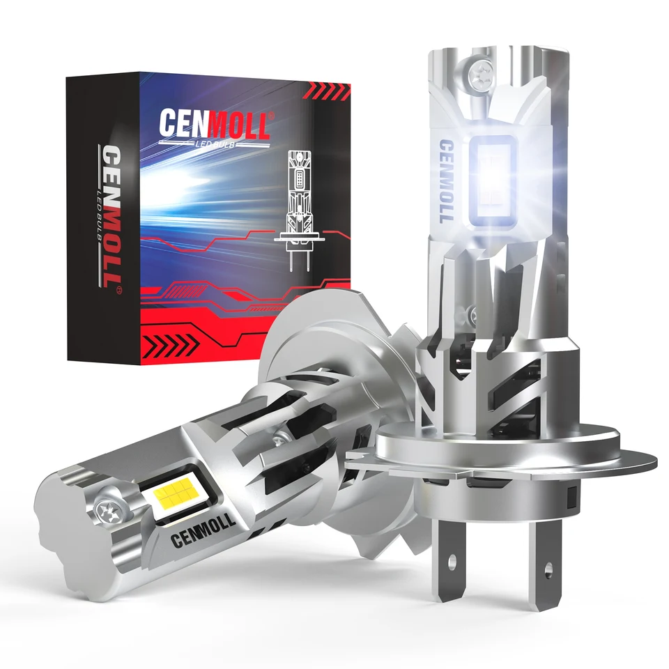 2x H7 Automatické LED svetlomet Canbus bezplatná žiarovka 16000LM 80W Výkonná s ventilovou osvetlenou LED osvetlenou LED pre Mercedes Benz BMW