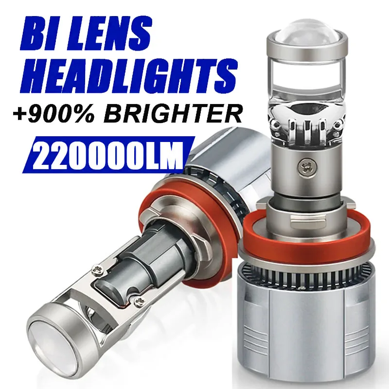 2x H7 H4 H11 LHD LED svetlomet Mini projektor 120W 12000LM 9005/9006 Automatické vysoké nízky lúč Canbus žiarovka pre auto/motor 12 V balenie