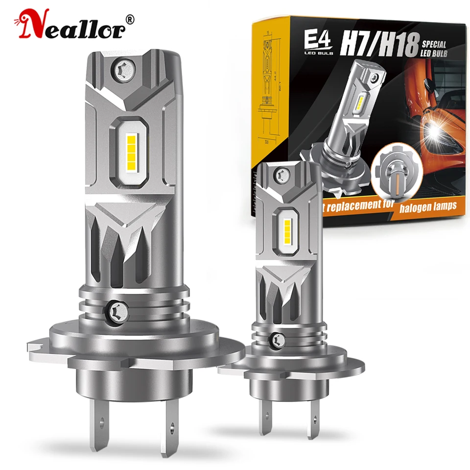 2x H7 LED CANBUS Žiadna chyba HLAVICA 360 ° H18 H18 Žiarovky automobilov 12 V 55 W diódové žiarovky Vysoký výkon pre Peugeot 206 207 301 308 307 3008 4008