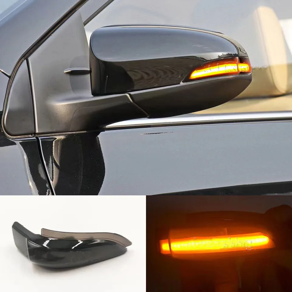2x jantárové sekvenčné blinker bočné zrkadlo indikátor otočného signálu žiarovka žiarovka pre Toyota Camry Corolla Yaris Venza Styling