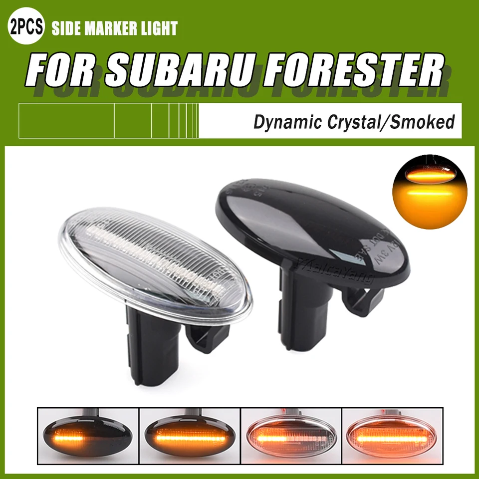 2x LED dynamická bočná markerová zákruta Signal Light Repeater Light Light pre Subaru Impreza WRX STI Subaru Forester 2008-2019