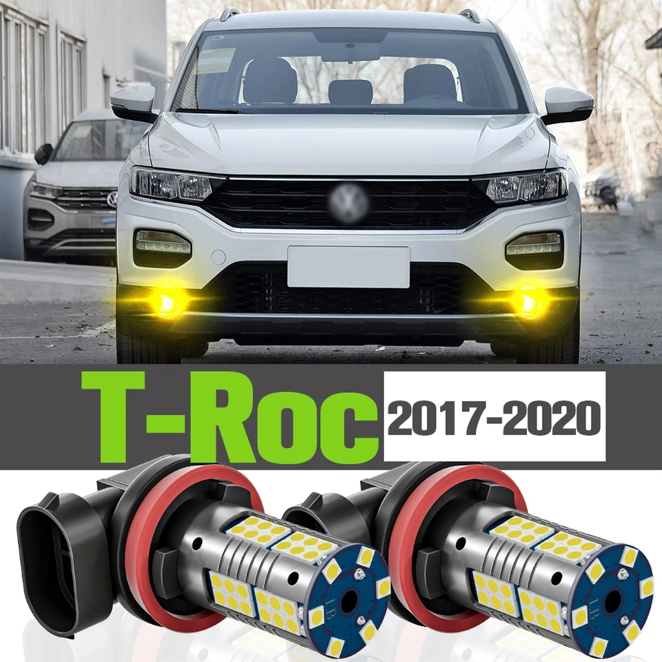 2x LED hmlové svietidlá lampa pre Volkswagen VW T-ROC 2017 2018 2019 2020