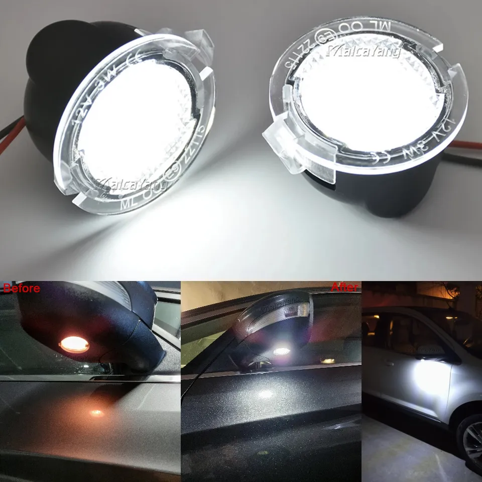 2x LED pod bočným zrkadlom Lampka Puddle Light Modul pre Ford Mondeo Mk5 Galaxy S-Max Ecosport Edge Explorer Ranger Tke Limited