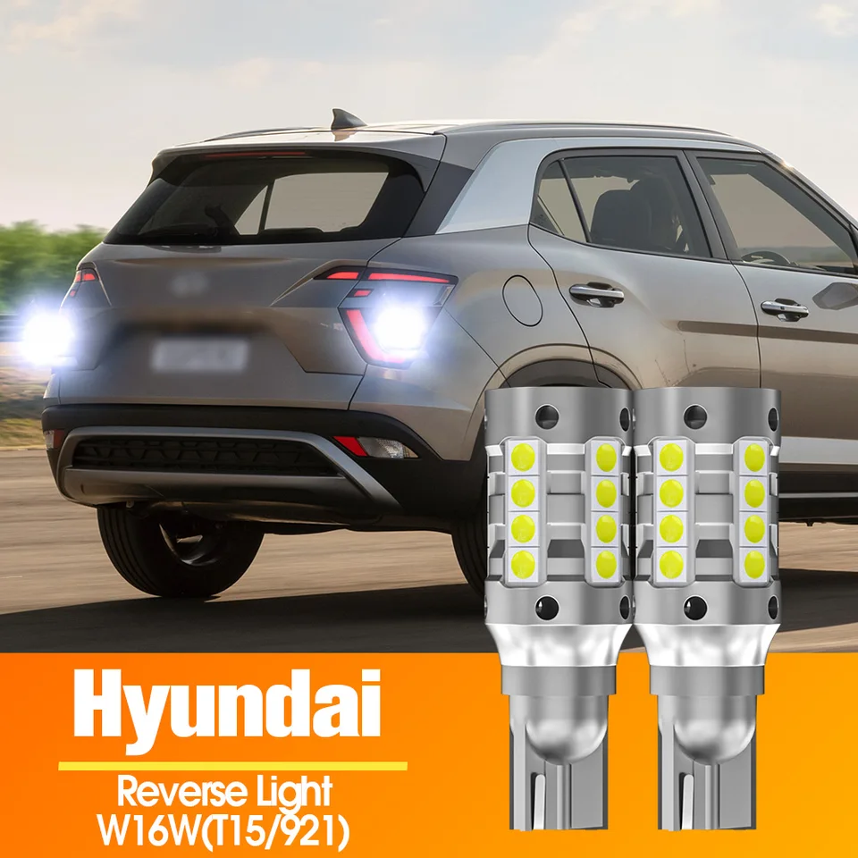 2x LED reverzné svetlo W16W T15 pre Hyundai Creta Genesis Getz i10 i20 i40 ix35 Solaris santa fe sonata 5 6 7 8 Accent Elantra