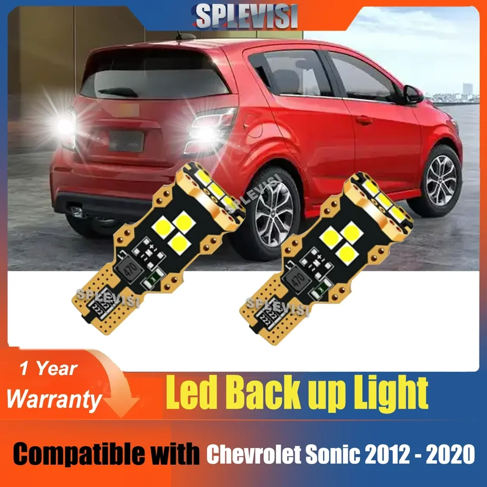 2x LED reverzné svetlá zálohovanie bielych žiaroviek aktualizácia 6000K pre Chevrolet Sonic 2012 2013 2014 2015 2016 2017 2018 2019 2020 CAR