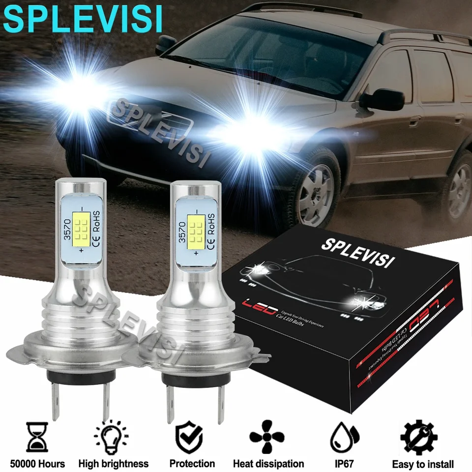 2x LED svetlomet s nízkym lúčom žiarovky 6000K biely pre Volvo V70 2000-2007 Volvo C30 2006-2012 Volvo V40 2012 2013 2014 2015-2018