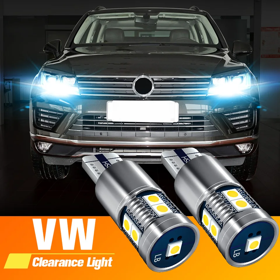 2x LED svetlá svetlá LAMP W5W T10 CANBUS pre VW GOLF MK3 MK4 MK5 MK6 3 4 5 6 PASSAT B5 B5,5 B6 B7 B8 CC Polo 6R Touran Caddy 2