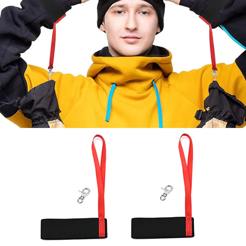 2x lyžiarske rukavice zápästie Rukavné rukavice držiak na rukavicu Sport Ruka
