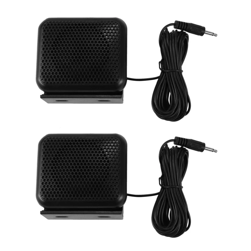 2x Mini externý reproduktor NSP-100 pre Yaesu pre Kenwood pre ICOM pre Motorola Ham Radio CB HF Tasiver