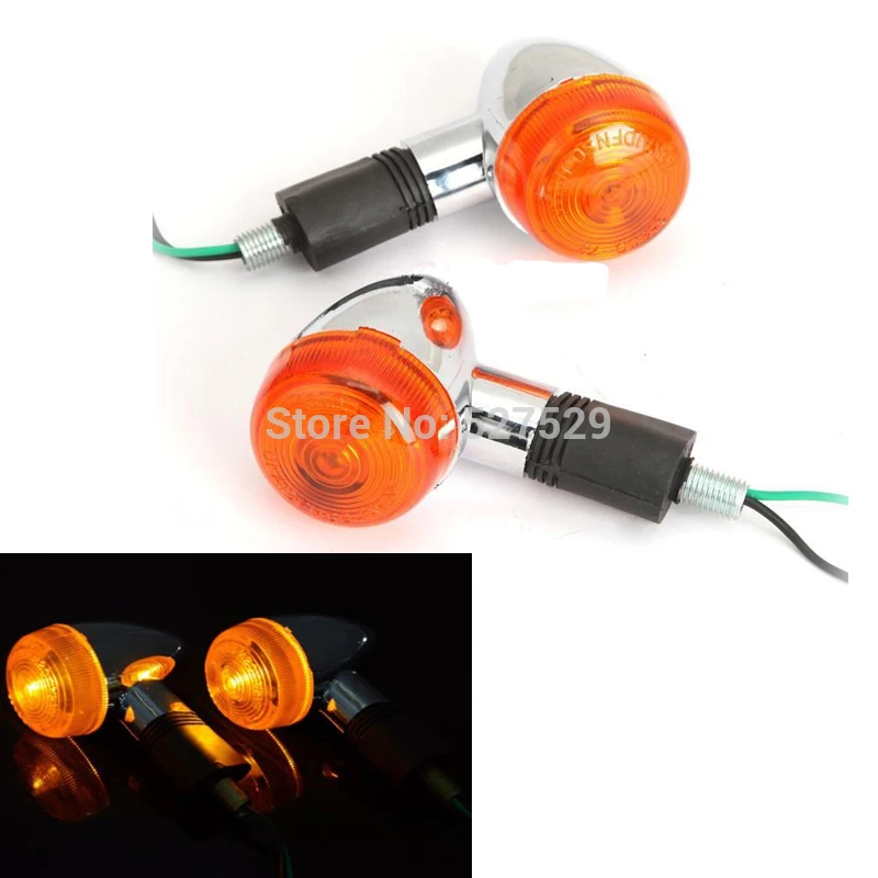 2x Motocykel jantárová zákruta signálov indikátor blinker lampa pre honda tieň VT Spirit Velorex Deluxe 600 750 800 1100
