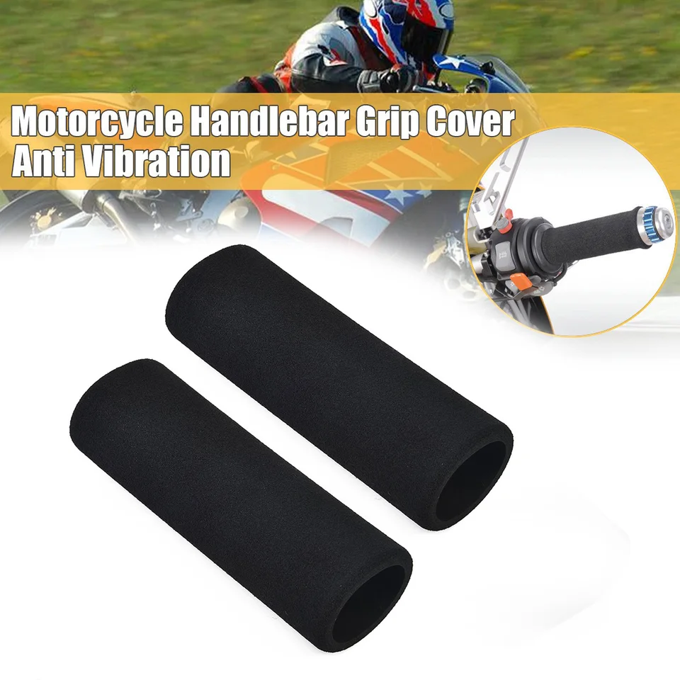 2x motocykel -Motorbike -anti- vibrácia Rukoväte panelovú penovú penovú klznú skĺznutie cez rukoväte kvalitný produkt s náhradnými dielmi a nový a vysoký Q