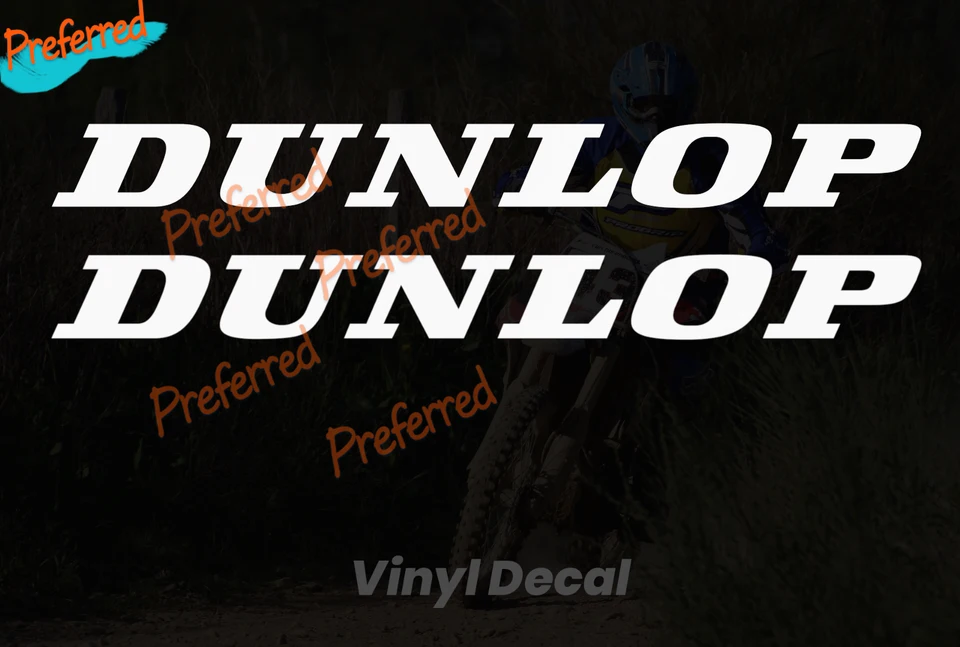 (2x) Nálepky na pneumatiky Dunlop Die Cut Vinyl Yokohama JDM pre vaše všetky autá Racing laptop Motorcycle Helma Trunk Toolbox Surf Camper