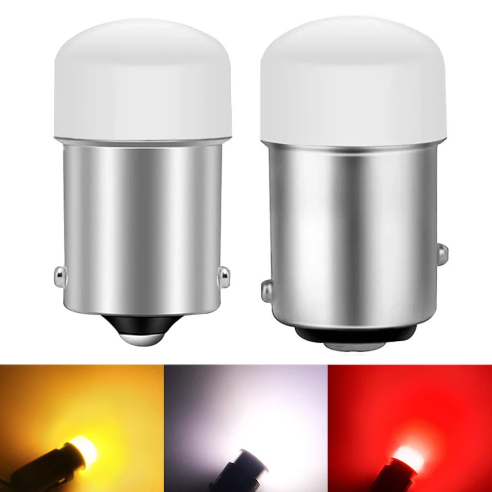 2x P21/5W LED 1157 CAR LIGHT BAY15D 1156 P21W BA15S BULB 4014 3014