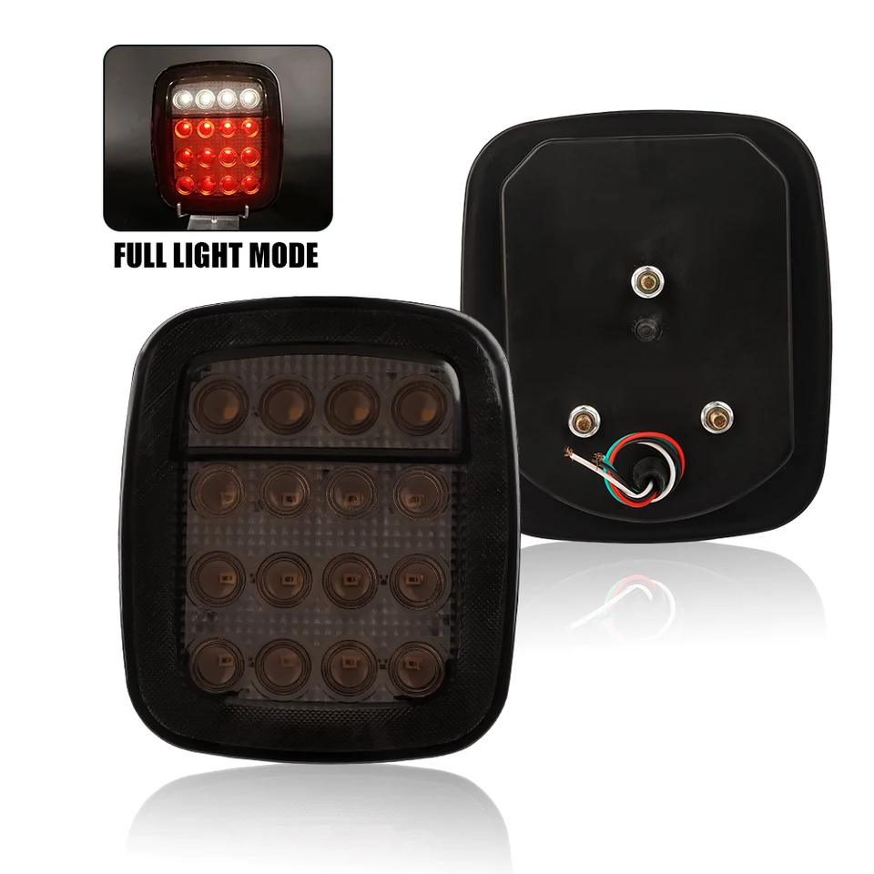 2x pre Jeep Wrangler Tj Cj yj LED TACK TACH LIGHT SVETLO ZADNÉ SVETLO ZADNUTIE SILA SIGNA OUT