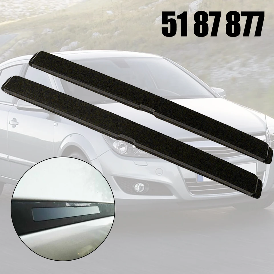 2x Predná zadná časť vozidla vozidla automobilu pre Opel Astra H pre vauxhall 5187877 5187878 Plastové čierne exteriérové ​​diely strešné stojany