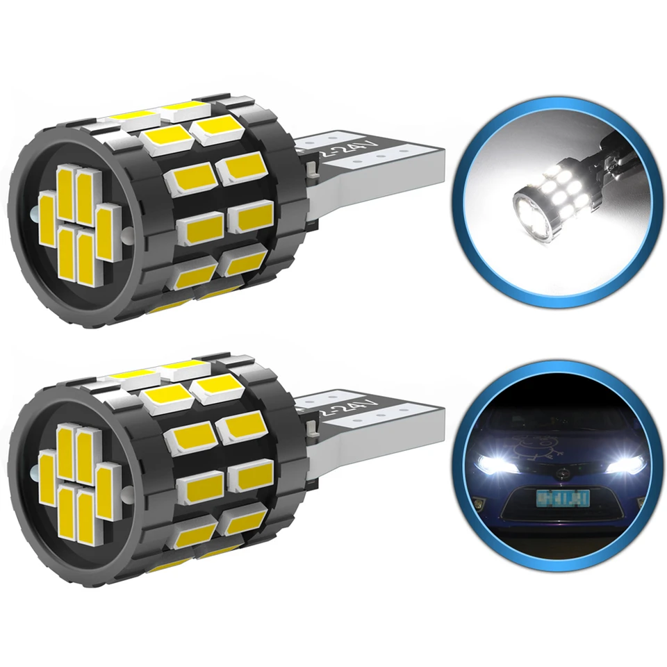 2x T10 W5W LED CANBUS Žiarové svetlá pre voľné svetlá pre BMW E60 E90 E91 E92 E36 E30 E39 E46 X5 E53 E70 F10 F30 F30 F20 F20 E87 M3 M5