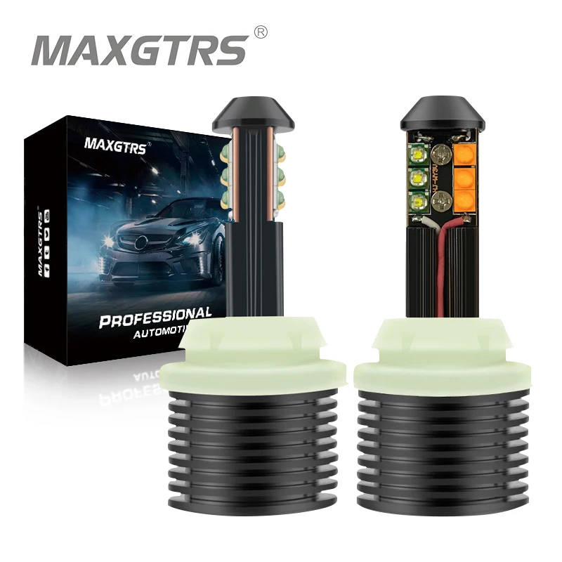 2x T20 7440 W21W 1156 BAU15S 3157 Auto LED LIGHTLE DENNÉ ROZHODNUTÉ Svetlo+TOWN SIGNAL DUAL MODE CANBUS DRL LED hmlové hmly Externé svetlá