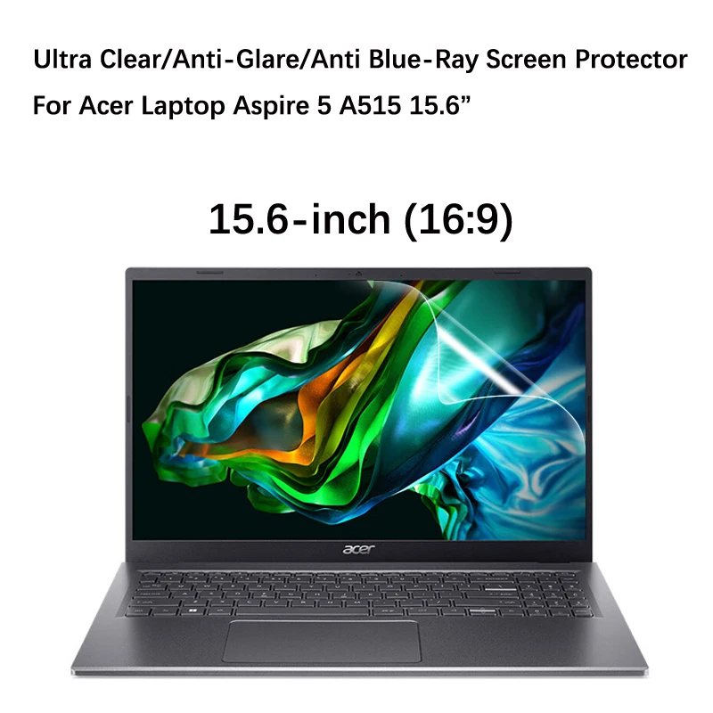 2x Ultra Clear/Anti-Glare/Anti Blue-Ray Screen Chránič pre laptop Acer Aspire 5 A515-58M-54LG/A515-58M-78JL 15,6-palcový