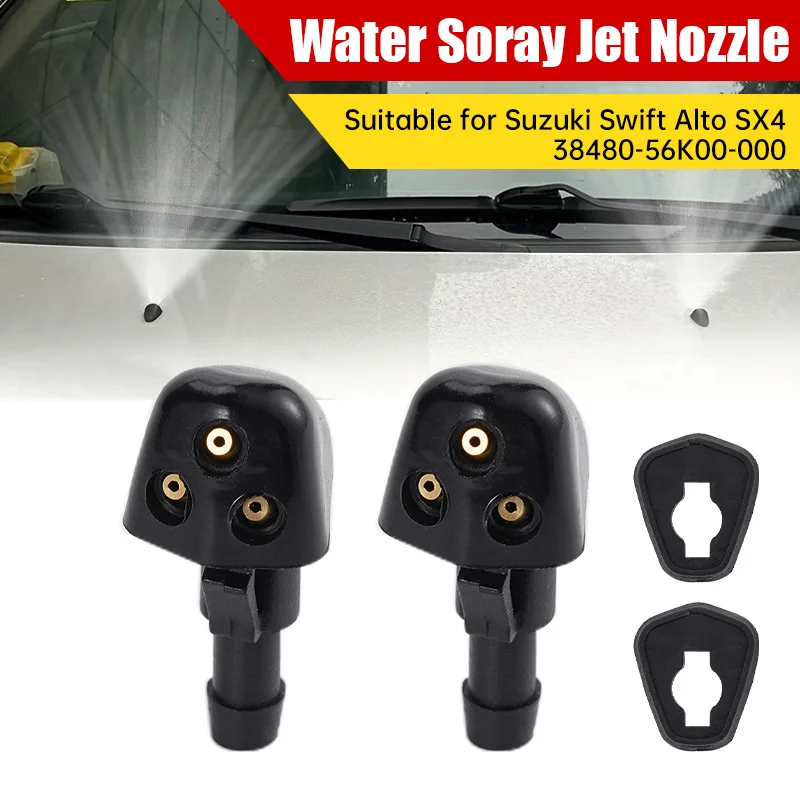 2x vozidlo čelné sklo vodné sprejové prúdové prúdové dýza čelné sklo Wiper Wiper pre Suzuki Swift Alto SX4 38480-56K00-000