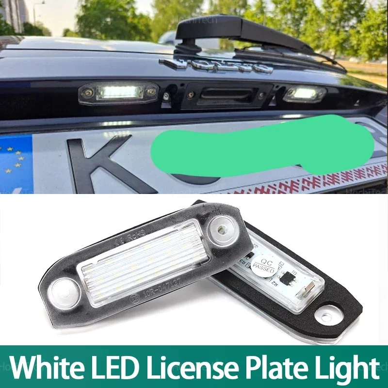 2x Vysoko kvalitná zadná LED LED LED LED LED licencia LIPD LIPS DASKA SVETLA LAMP 6000K pre Volvo S80 XC90 S40 V60 XC60 S60 C70 V50 XC70 V70