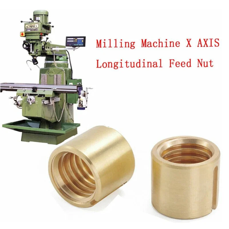 2x Vysoko kvalitné frézovacie diely x osi Longitudininal Feed Nut J hlava M1069-2 Fit Bridgeport Trvalá najpredávanejšia
