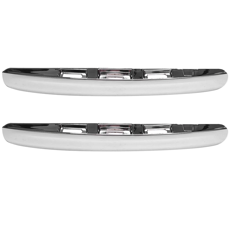 2x Zadný chrómový batožinový rukoväť na batožinové bitky bez otvoru kamery I-Key pre Nissan Qashqai J10 2007-2014