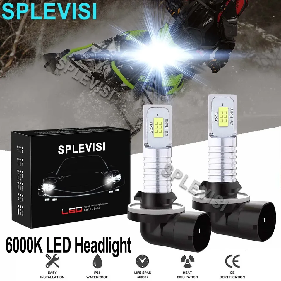2x70W 6000K Pure White LED svetlomety Humerts Súprava pre arktickú mačku M5 m7 m8 FireCat 500 600 700 F5 F6 Snowmobily