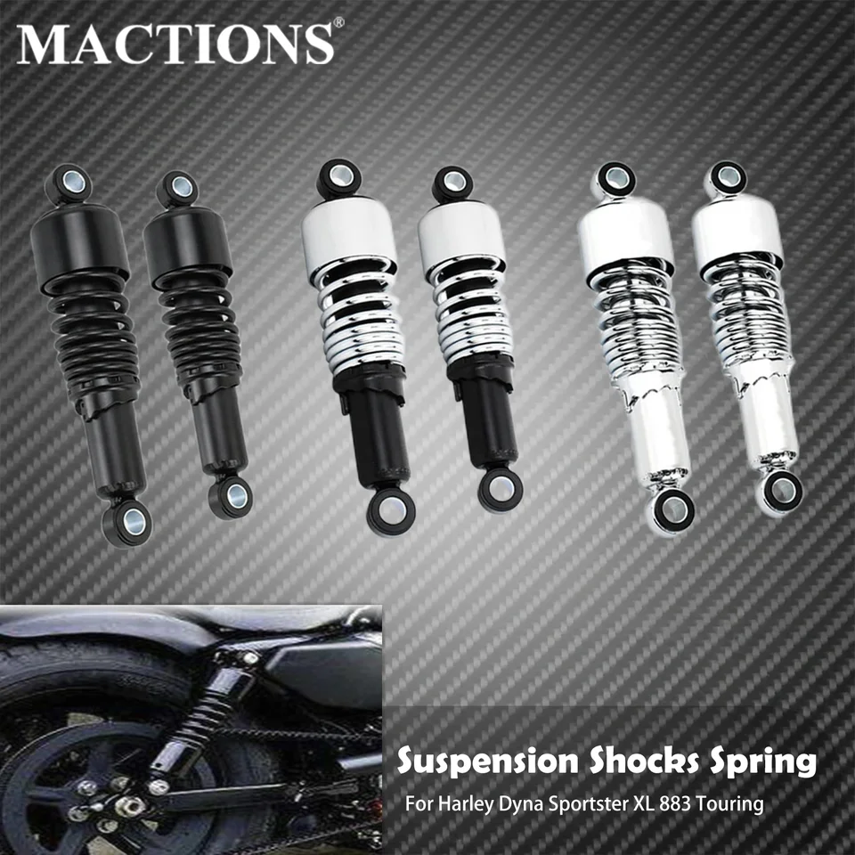 2xmotorcycle 267 mm zadný tlmič nastaviteľné šoky jar pre Harley Touring Sportster XL883 Road King Electra Glide Dyna