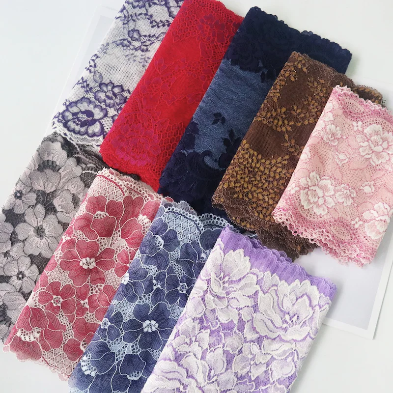 2yards Multicolor Elastic Elastic Stretch Lace Trim sukňa lem spodná bielizeň šijacie remeselníky DIY odevy bielizne spodná bielizeň yLHB511