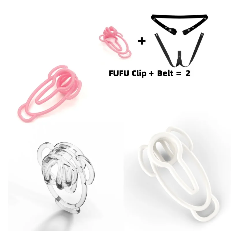 3.0 Fufu Clip Muž cudnosť Zariadenie BDSM Sissy Mimic Mimic LIMMAN PUSSY LISTACT Penis LOCK Abstinence Anti-STRID STAET DODUCHOVÝ SEX SHOP18+