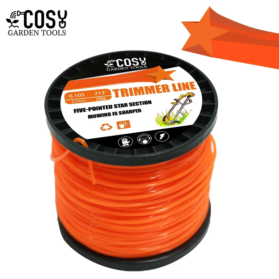 3,0 mm/4.0mmbrush Cutter Sharp Lan Grass Mower pentagram nylonový kosačku strunovnica strunovia hlava šnúra trávnatá linka