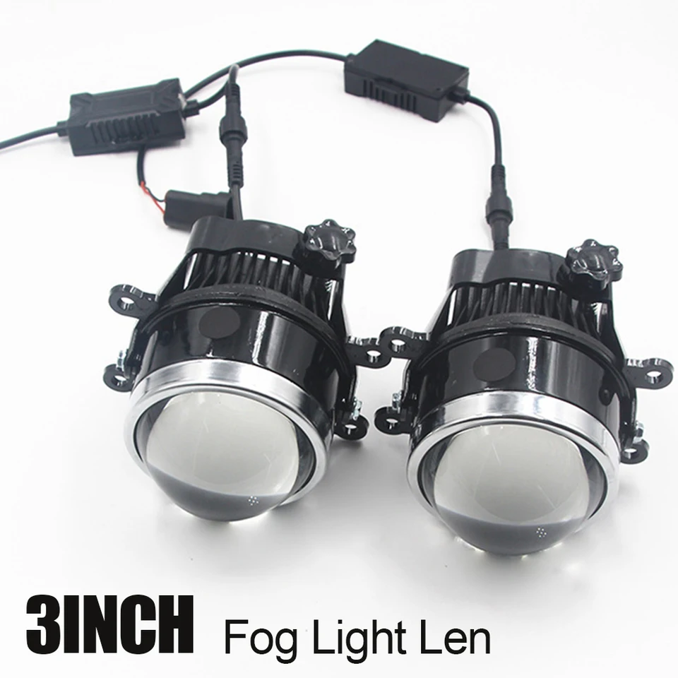 3,0 palca BI LED hmlová hmlová šošovka nastavovacia konzola HD Glass Projector H11 lampa pre Subaru Ford Focus Honda Nissan Renault