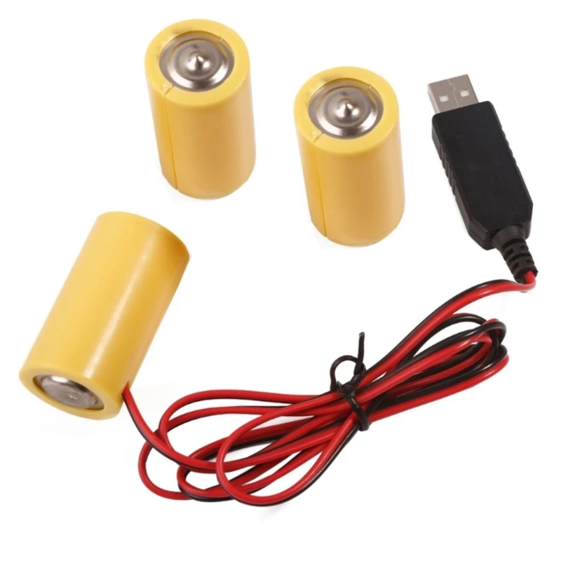 3,1 stôp eliminátorov kábla Univerzálne USB až LR14 C napájací kábel batérie Vymeňte 3ks LR14 C batérie