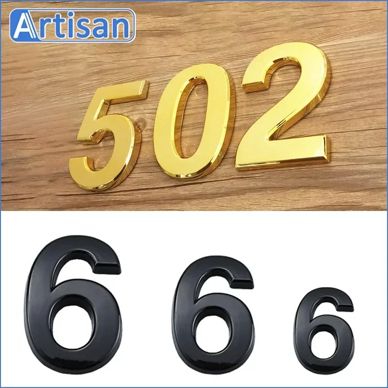 3-12 cm exteriérové ​​čísla čísla Dvere Number tanier Apartment Self Adhesive číslice Kancelária Adresa Resident Hotel Exteriér Číslo
