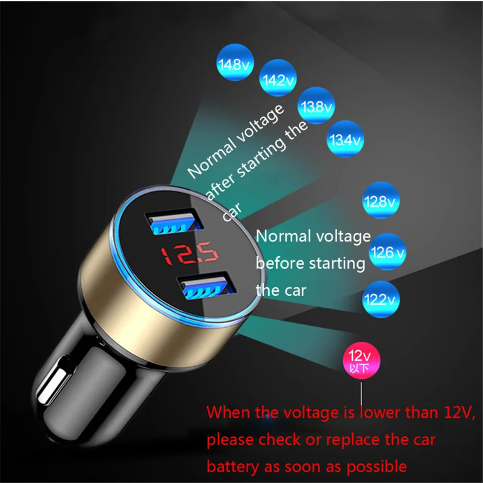 3.1a Dual USB Car Charger pre Hyundai IX35 IX45 IX20 IX25 I10 I20 I30 I40 HB20 Sonata Verna Solaris Elantra Accent Accent