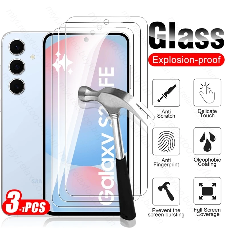 3-1pcs chránič obrazovky pre puzdro pre Samsung Galaxy S24 Fe 5G SM-S721B/DSN 6,7 